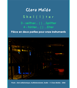 Partition Shel(l)ter - seither … ( ) …Splitter - hinter … ( ) …Eiter par Clara Maïda