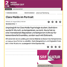 SRF KULTUR - Musik unserer Zeit